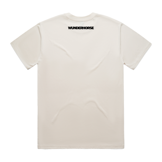 Wunderhorse Devil Logo | Ecru T-Shirt