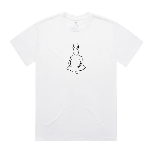 Wunderhorse Devil Logo | White T-Shirt